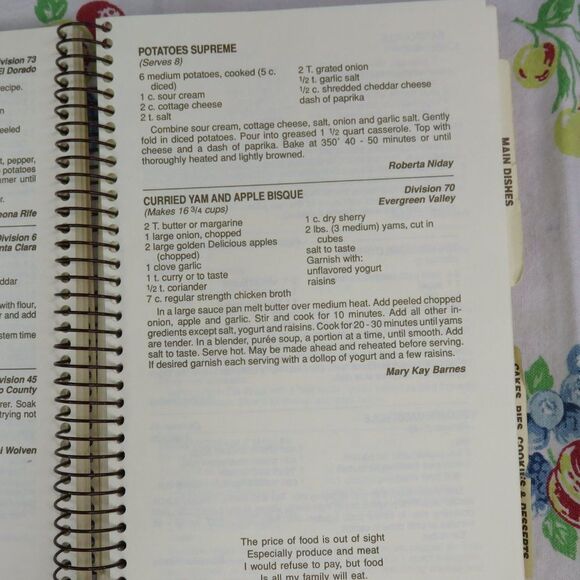 Favorite Recipes of the California Retired Teachers Association Cook Book VTG - Picture 4 of 10